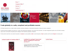 Tablet Screenshot of intltradeinstrument.com